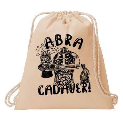 Abra Cadaver Magic Occult Magician Medical Weird Graphic Drawstring Bag