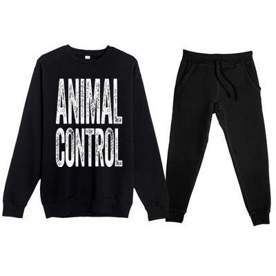 Animal Control  Matching Costume Premium Crewneck Sweatsuit Set