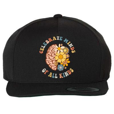 Autism Celebrate Minds Of All Kinds Neurodiversity Wool Snapback Cap