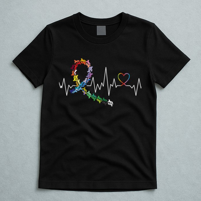 All Cancer Matters Awareness Day Heartbeat T-Shirt