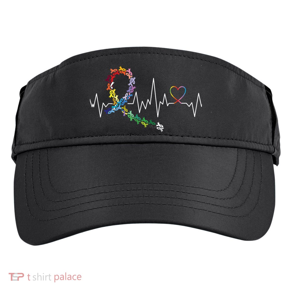 All Cancer Matters Awareness Day Heartbeat Adult Drive Performance Visor