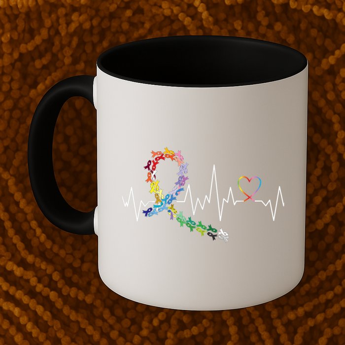 All Cancer Matters Awareness Day Heartbeat Mug