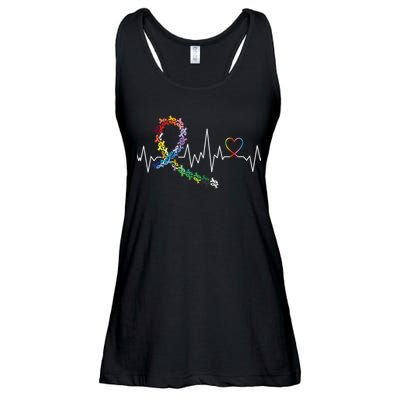 All Cancer Matters Awareness Day Heartbeat Ladies Essential Flowy Tank