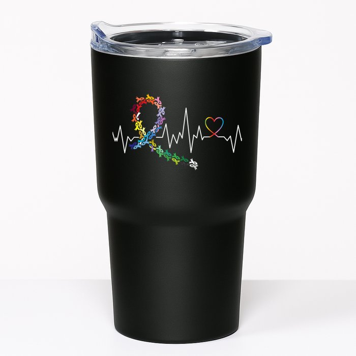 All Cancer Matters Awareness Day Heartbeat Tumbler