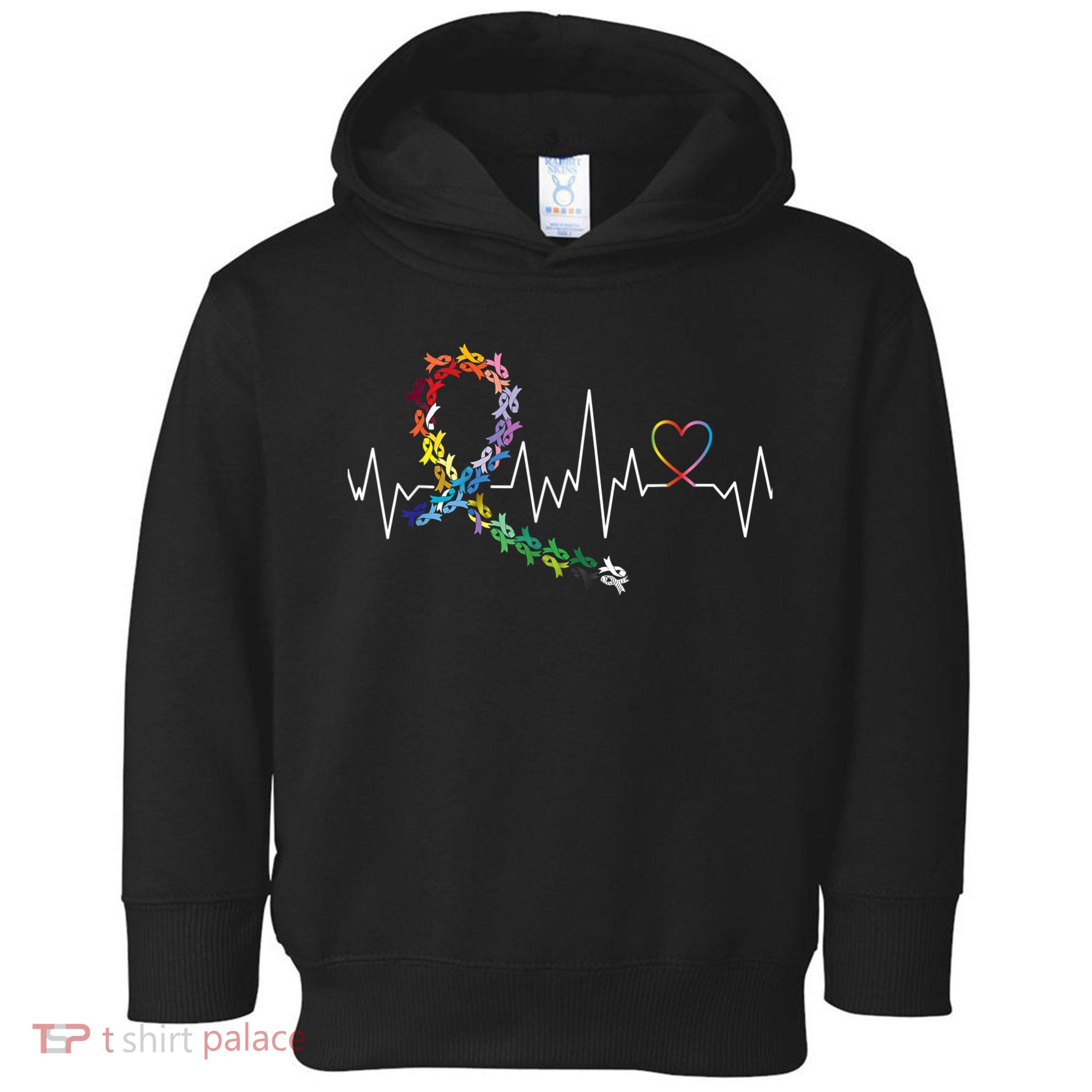 All Cancer Matters Awareness Day Heartbeat Toddler Hoodie