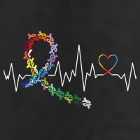 All Cancer Matters Awareness Day Heartbeat Golf Towel