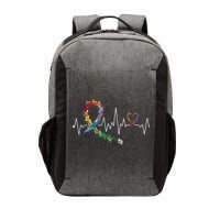All Cancer Matters Awareness Day Heartbeat Vector Backpack