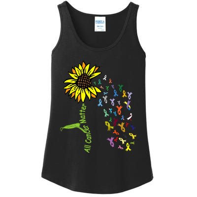 All Cancer Matters Awareness Day Ribbon Ladies Essential Tank