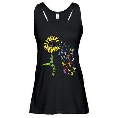 All Cancer Matters Awareness Day Ribbon Ladies Essential Flowy Tank