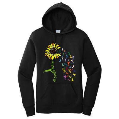 All Cancer Matters Awareness Day Ribbon Women's Pullover Hoodie