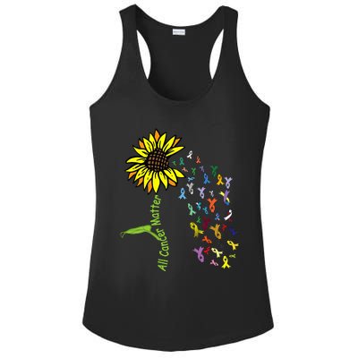 All Cancer Matters Awareness Day Ribbon Ladies PosiCharge Competitor Racerback Tank