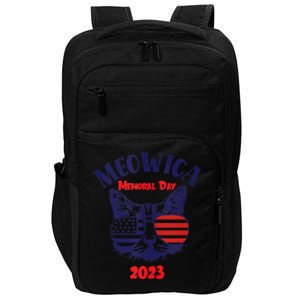 America Cat Memorial Day Design Gift Impact Tech Backpack