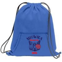 America Cat Memorial Day Design Gift Sweatshirt Cinch Pack Bag