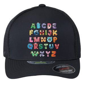 Abc Cute Monster Alphabet Halloween Teacher Costume Kids Flexfit Unipanel Trucker Cap