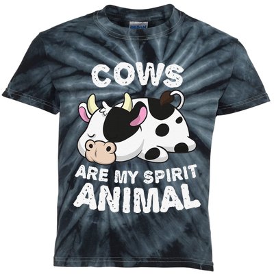 Anime Cows My Spirit Animal Gifts for Animal Lovers cute design is a perfect gift if you love cows. Get this funny cows clothes for Birthday gift, Christmas gift or Anniversary gift for any cows lover. Kids Tie-Dye T-Shirt