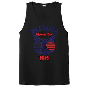 America Cat Memorial Day Design Gift PosiCharge Competitor Tank