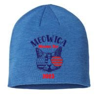 America Cat Memorial Day Design Gift Sustainable Beanie