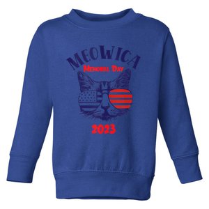 America Cat Memorial Day Design Gift Toddler Sweatshirt