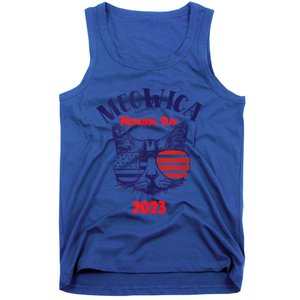 America Cat Memorial Day Design Gift Tank Top