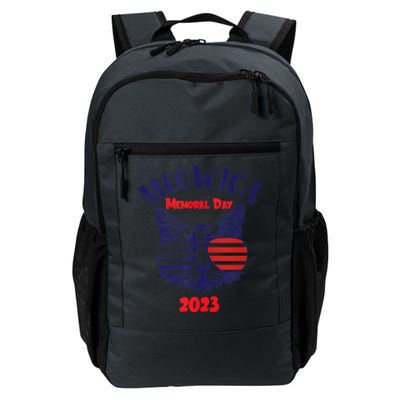 America Cat Memorial Day Design Gift Daily Commute Backpack