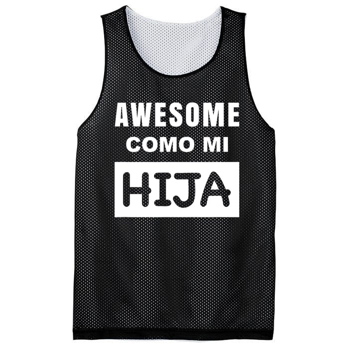 Awesome Como Mi Hija Spanish Speaking Dad Mesh Reversible Basketball Jersey Tank