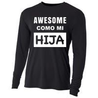 Awesome Como Mi Hija Spanish Speaking Dad Cooling Performance Long Sleeve Crew