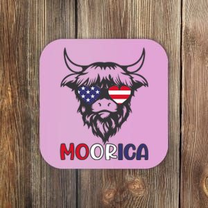 American Cow Moorica 4th Of July Meaningful Gift Coaster