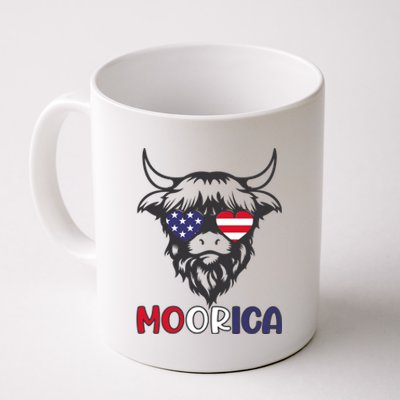 American Cow Moorica 4th Of July Meaningful Gift Coffee Mug