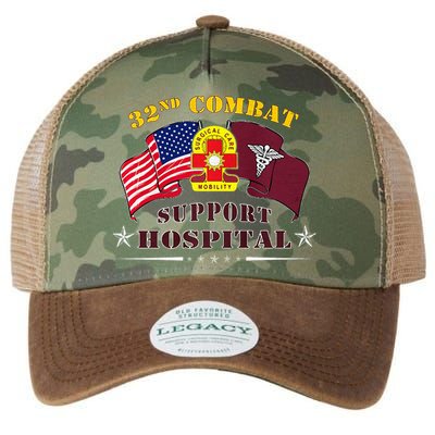 Army Combat Medic 32nd Combat Support Hospital Veteran Legacy Tie Dye Trucker Hat