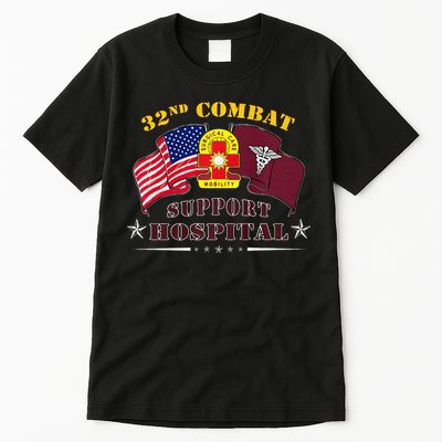 Army Combat Medic 32nd Combat Support Hospital Veteran Tall T-Shirt