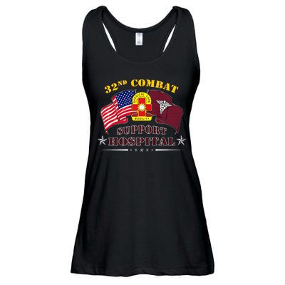 Army Combat Medic 32nd Combat Support Hospital Veteran Ladies Essential Flowy Tank