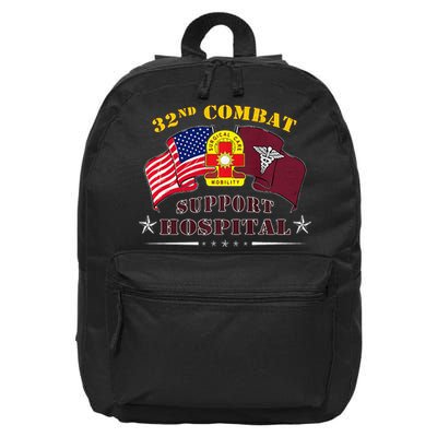 Army Combat Medic 32nd Combat Support Hospital Veteran 16 in Basic Backpack