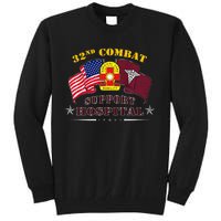 Army Combat Medic 32nd Combat Support Hospital Veteran Tall Sweatshirt