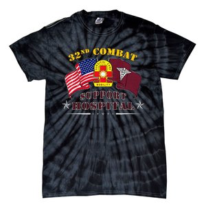 Army Combat Medic 32nd Combat Support Hospital Veteran Tie-Dye T-Shirt