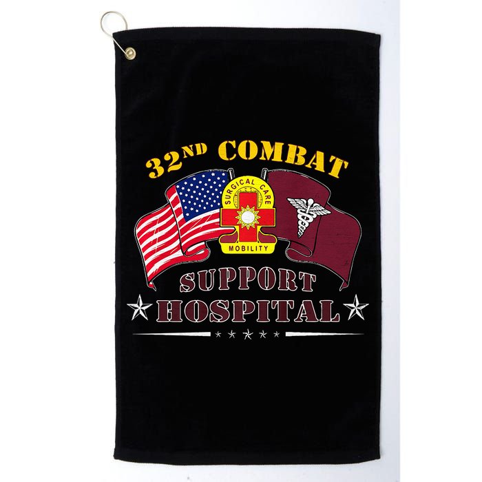 Army Combat Medic 32nd Combat Support Hospital Veteran Golf Towel