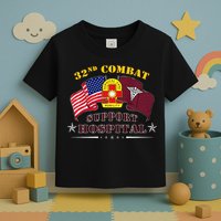 Army Combat Medic 32nd Combat Support Hospital Veteran Toddler T-Shirt