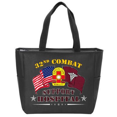 Army Combat Medic 32nd Combat Support Hospital Veteran Zip Tote Bag