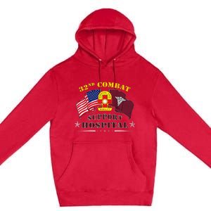 Army Combat Medic 32nd Combat Support Hospital Veteran Premium Pullover Hoodie