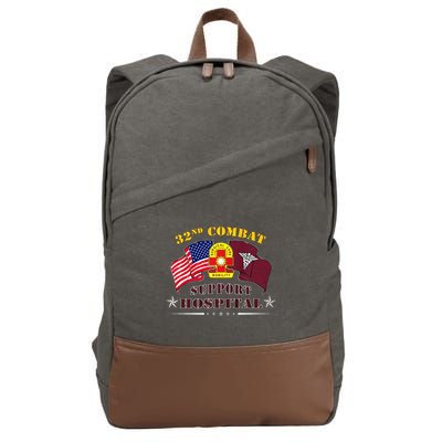 Army Combat Medic 32nd Combat Support Hospital Veteran Cotton Canvas Backpack