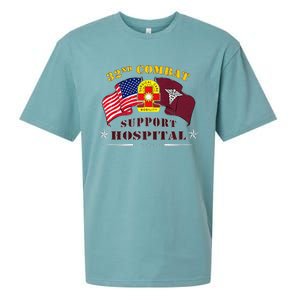 Army Combat Medic 32nd Combat Support Hospital Veteran Sueded Cloud Jersey T-Shirt