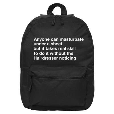Anyone Can Masturbate Under A Sheet 16 in Basic Backpack