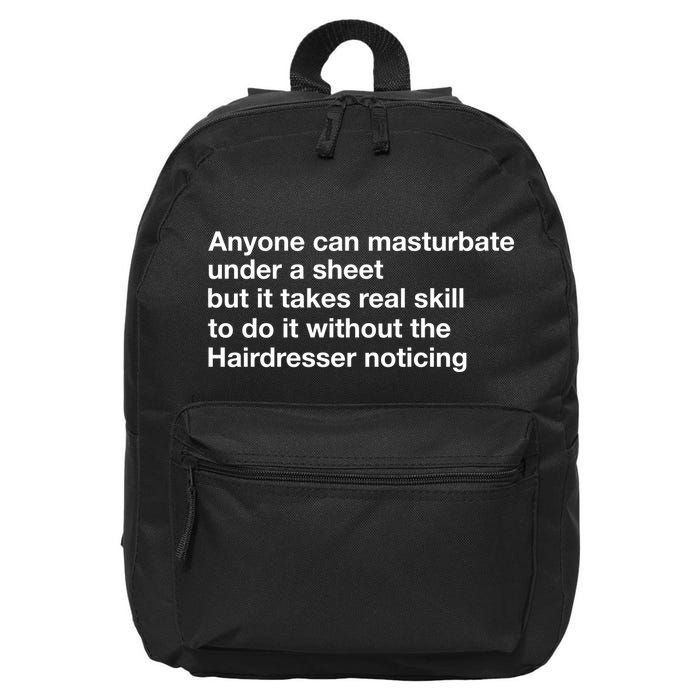 Anyone Can Masturbate Under A Sheet 16 in Basic Backpack