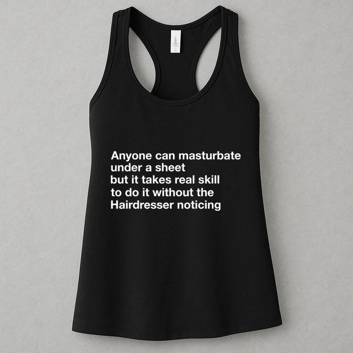 Anyone Can Masturbate Under A Sheet Womens Tank Top