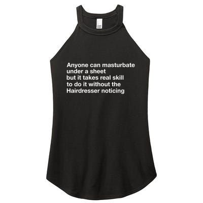 Anyone Can Masturbate Under A Sheet Women's Perfect Tri Rocker Tank