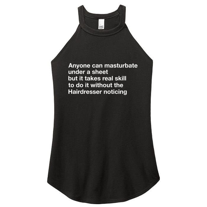 Anyone Can Masturbate Under A Sheet Women's Perfect Tri Rocker Tank
