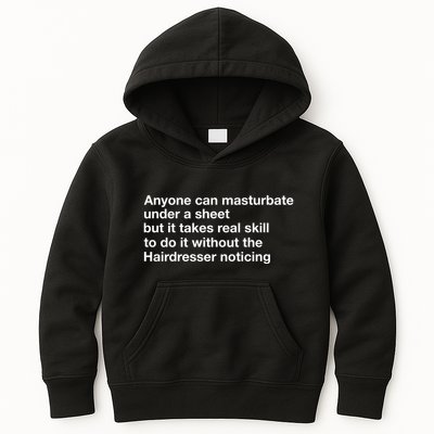 Anyone Can Masturbate Under A Sheet Kids Hoodie