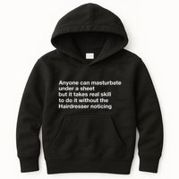 Anyone Can Masturbate Under A Sheet Kids Hoodie
