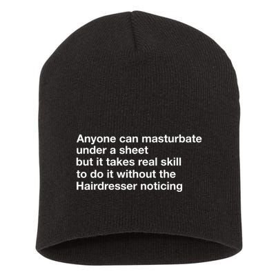 Anyone Can Masturbate Under A Sheet Short Acrylic Beanie