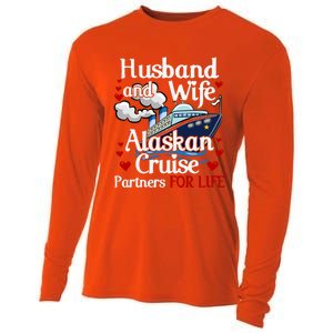 Alaskan Cruise Matching Cruising Husband Wife Couples Alaska Cute Gift Cooling Performance Long Sleeve Crew