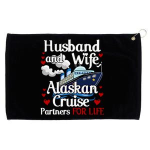 Alaskan Cruise Matching Cruising Husband Wife Couples Alaska Cute Gift Grommeted Golf Towel